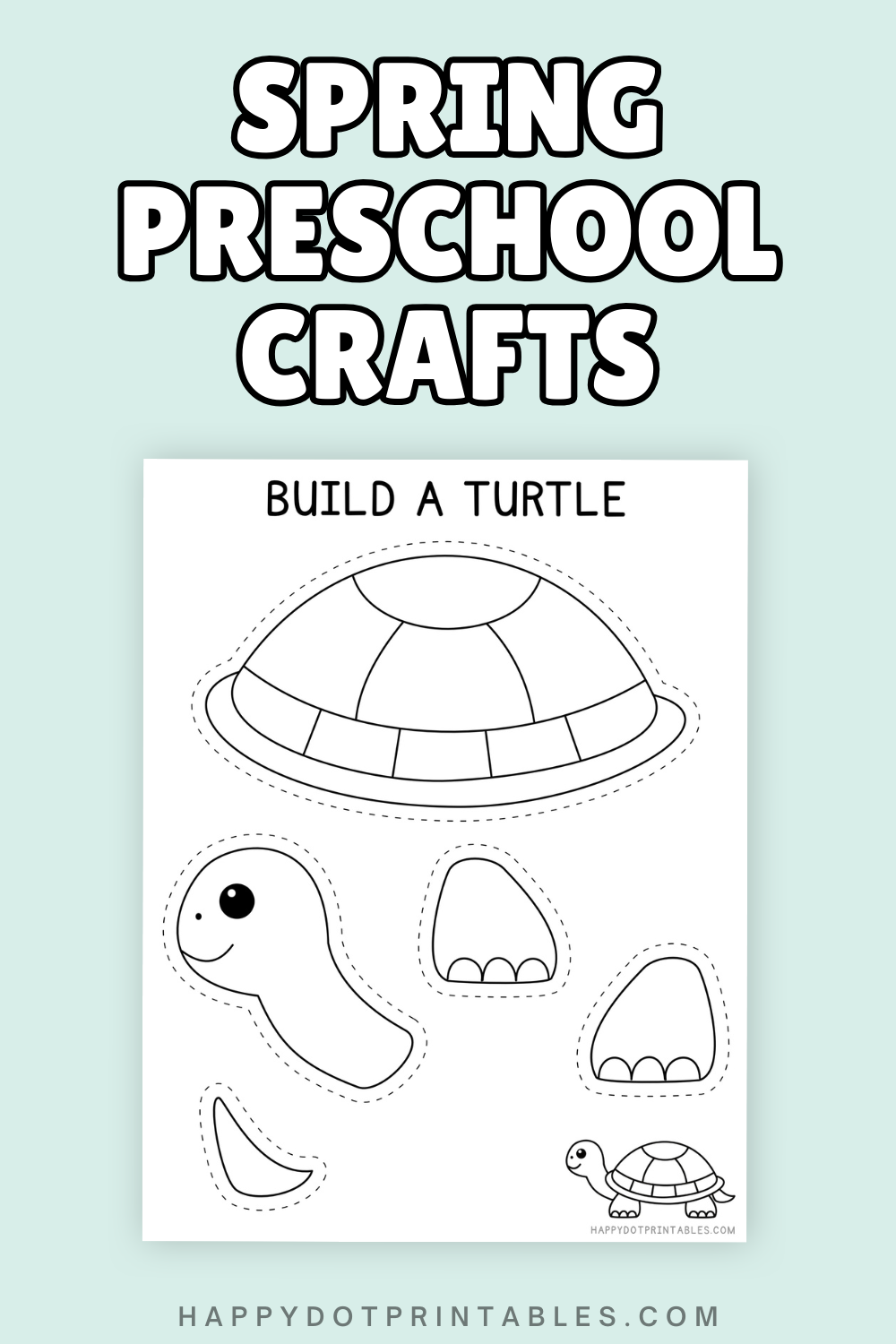 21 Free Printable Spring Preschool Crafts - Happy Dot Printables