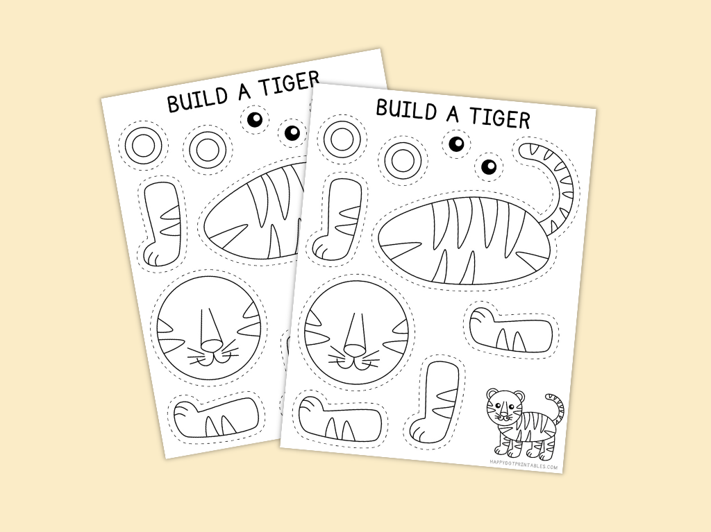 Printable Build A Tiger Craft