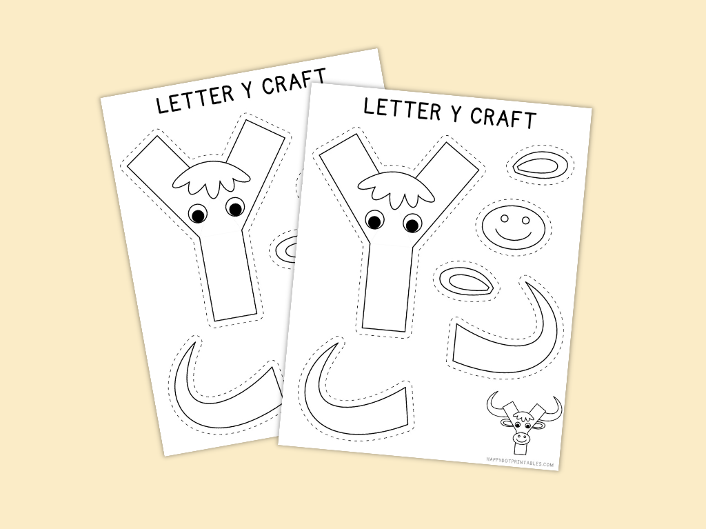 Letter Y Craft (Yak)