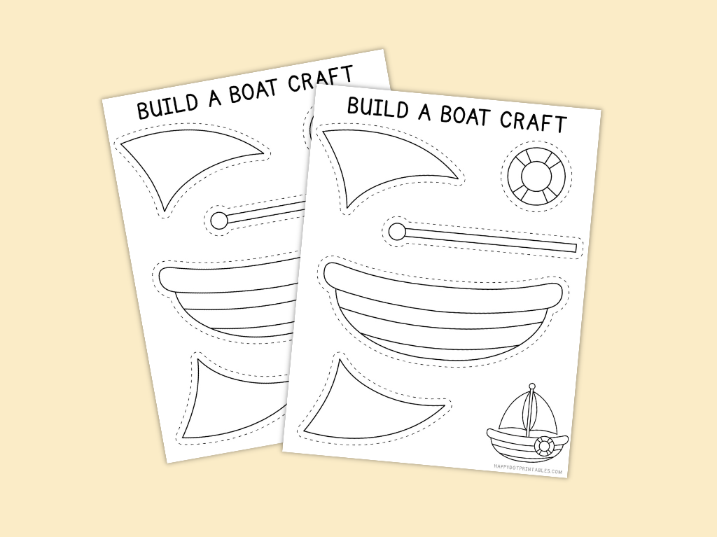 Printable Build A Boat Craft