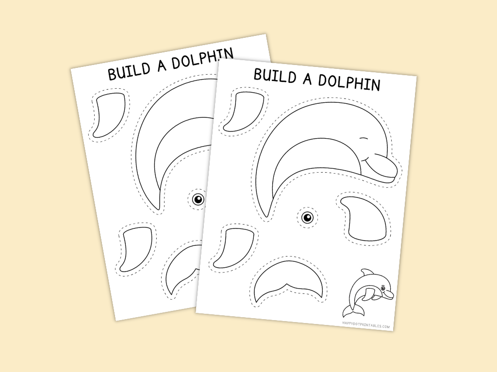 Printable Build A Dolphin Craft