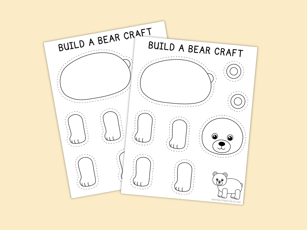 Printable Build a Bear Craft