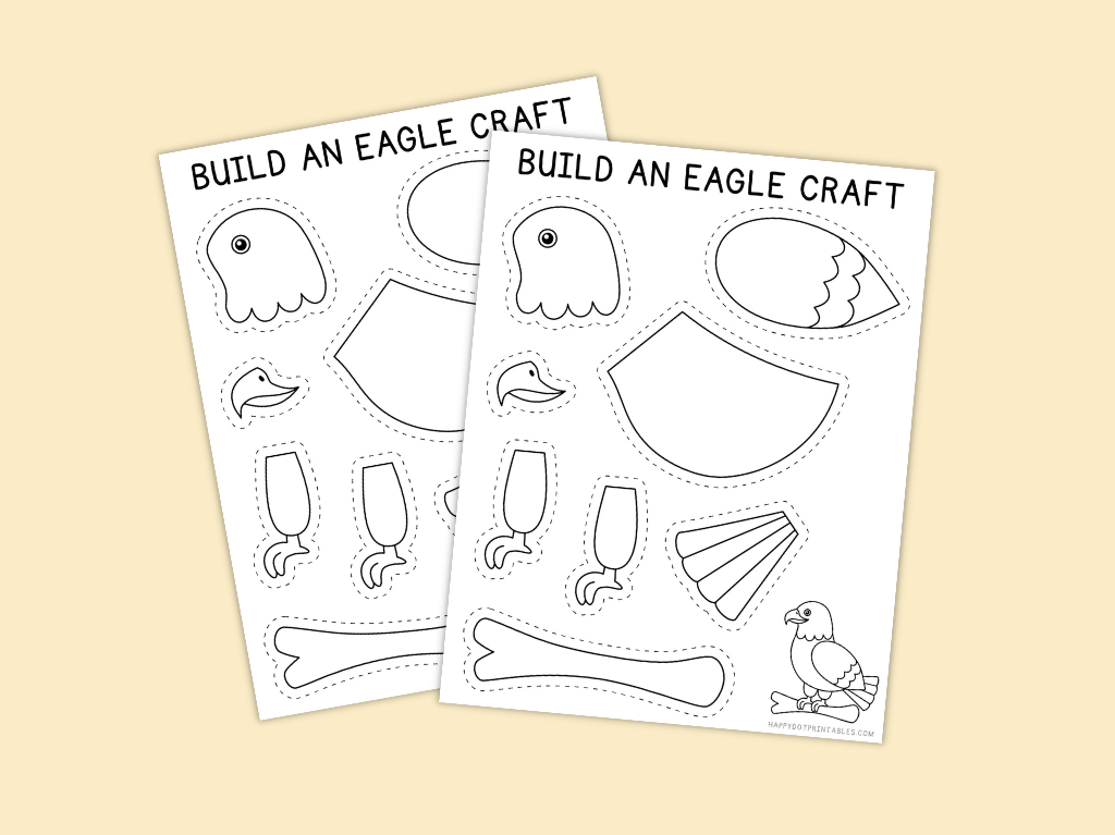 Printable Build An Eagle Craft