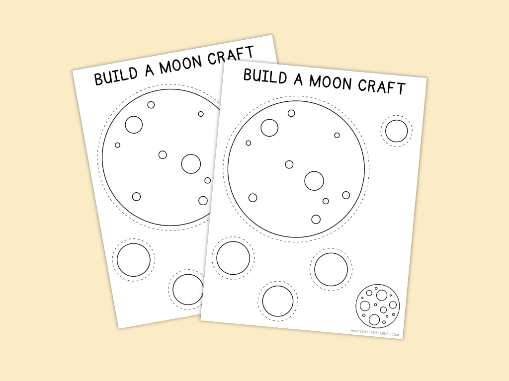 Printable Build a Moon Craft