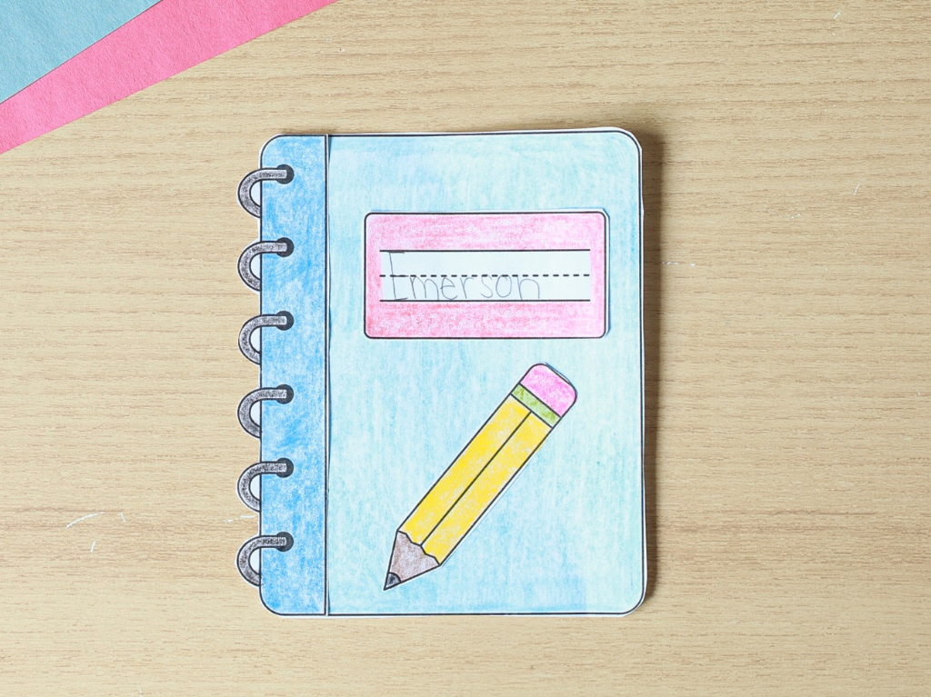 Printable Build a Notebook Craft