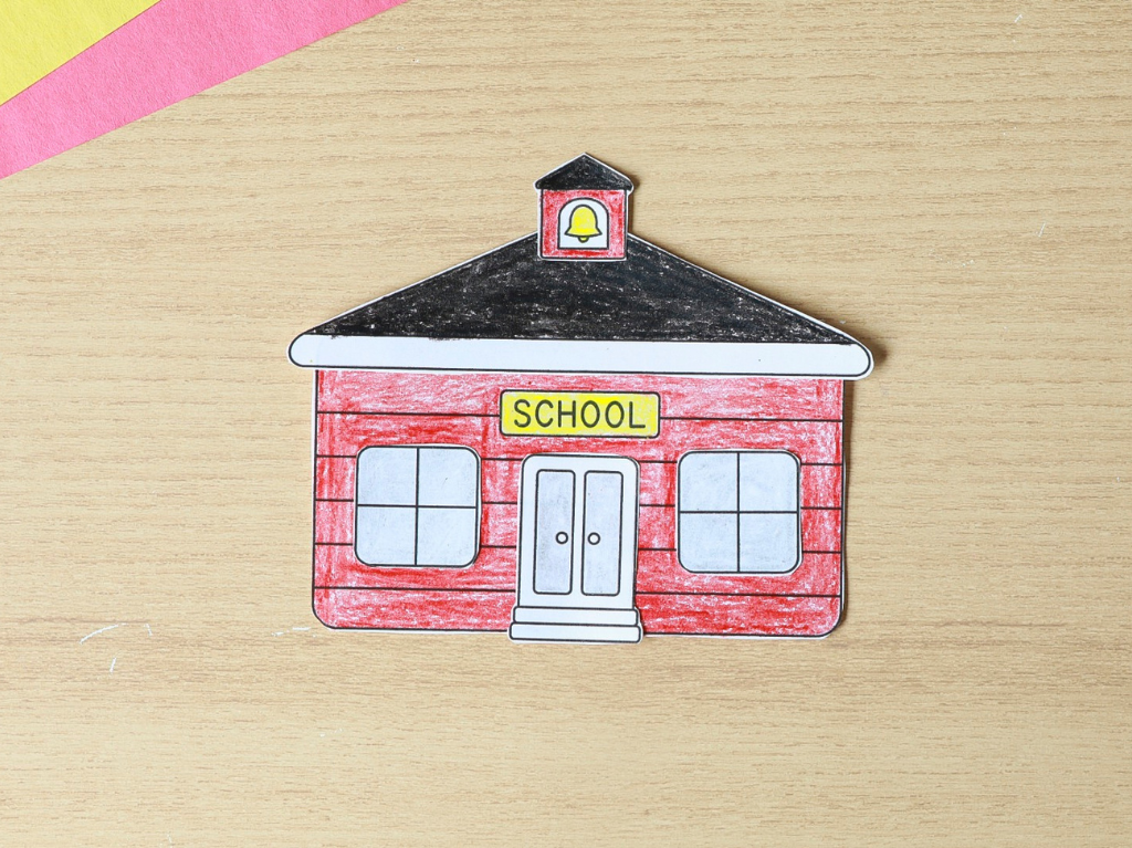 Printable Build a Schoolhouse Craft