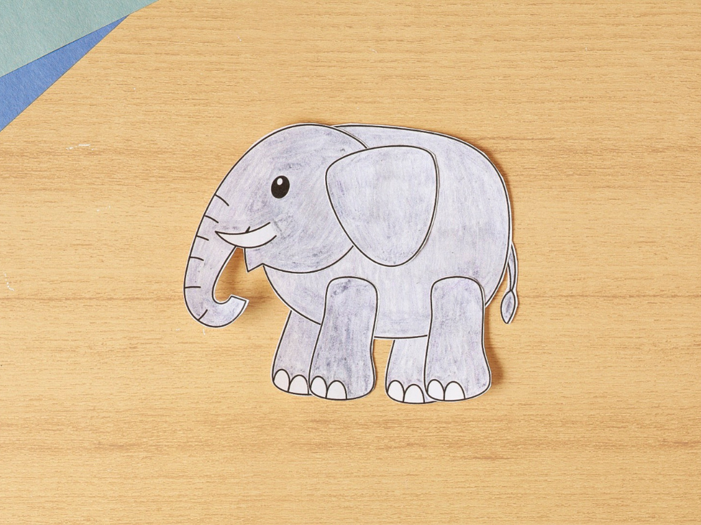 Printable Build An Elephant Craft