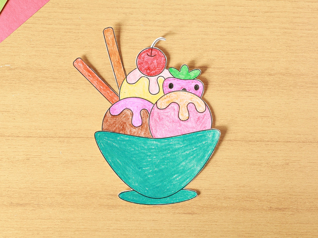 Printable Build An Ice Cream Sundae Craft