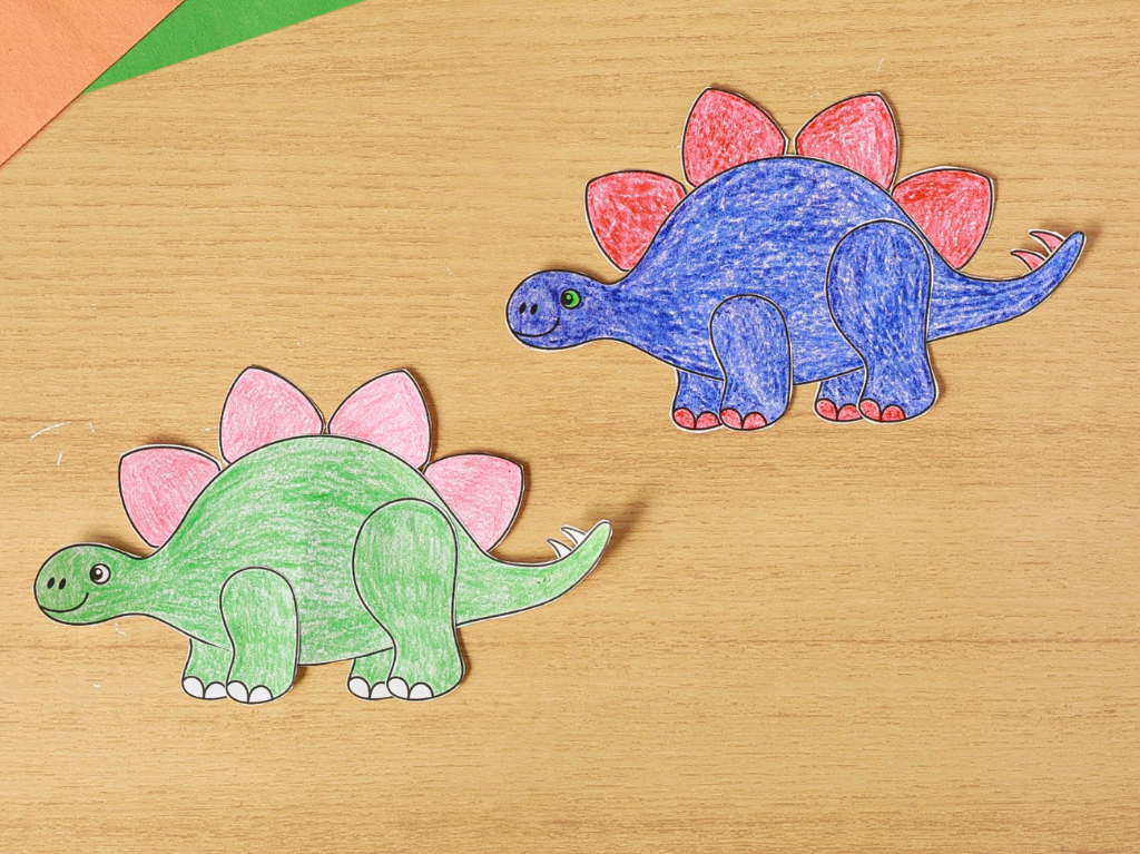 Printable Build A Stegosaurus Craft