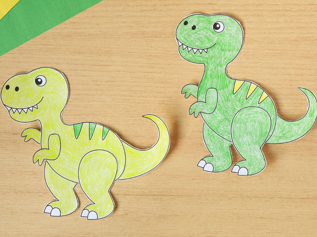 Printable Build A T-Rex Craft