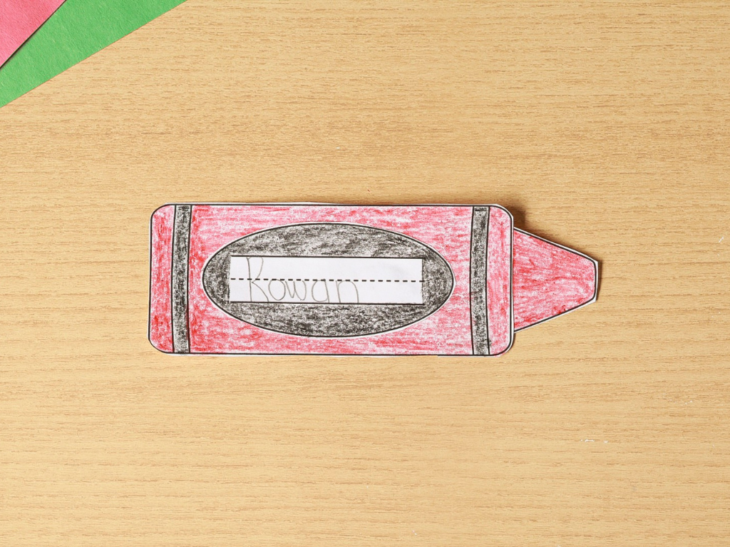 Printable Build a Crayon Craft