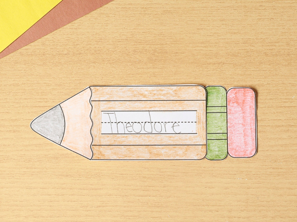 Printable Build a Pencil Craft