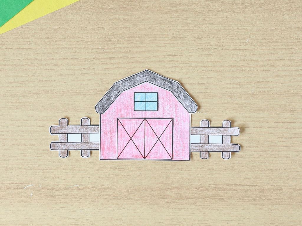 Printable Build a Barn Craft