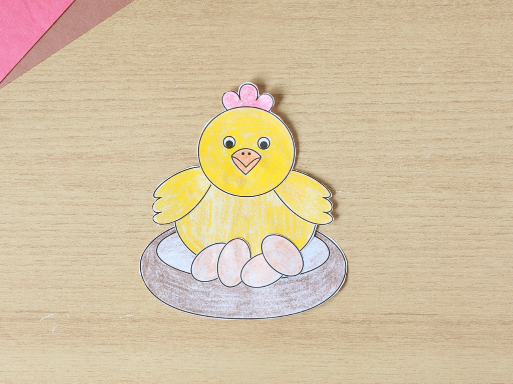 Printable Build a Chicken Craft