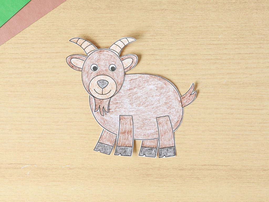 Printable Build a Goat Craft