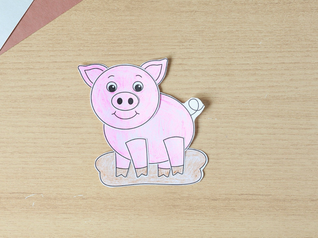 Printable Build a Pig Craft