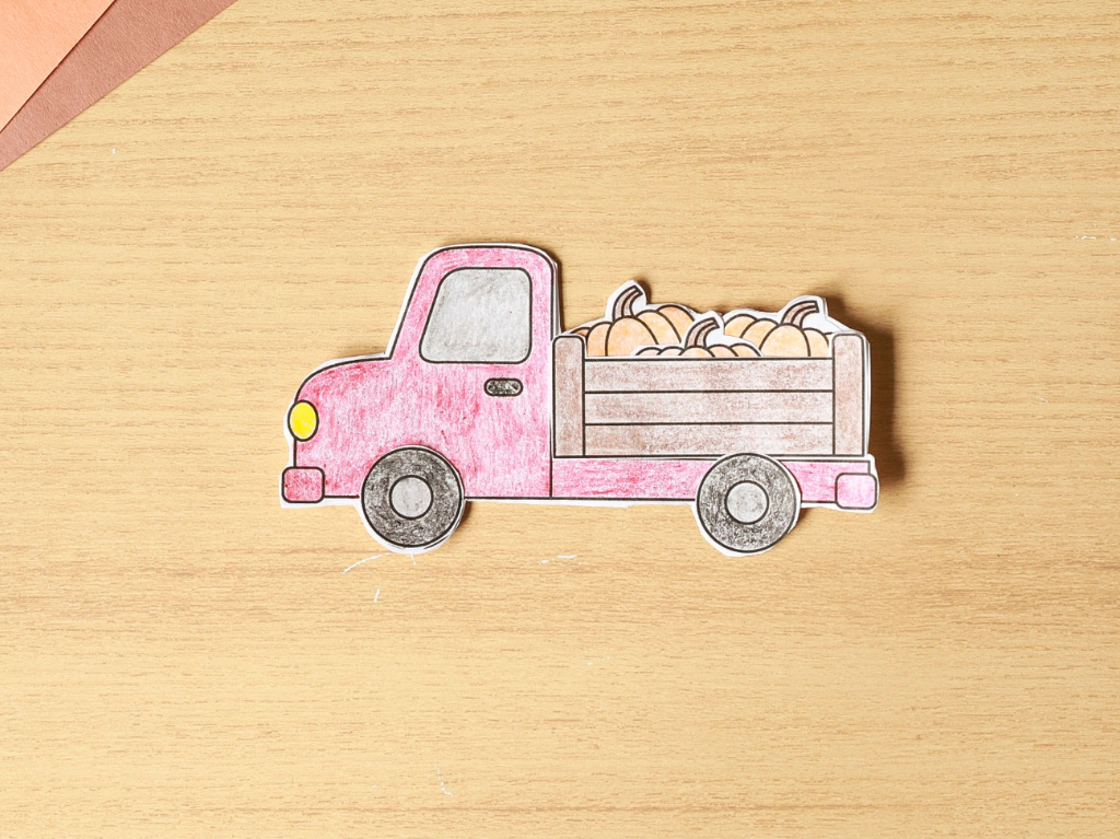 Printable Build a Pumpkin Truck Craft
