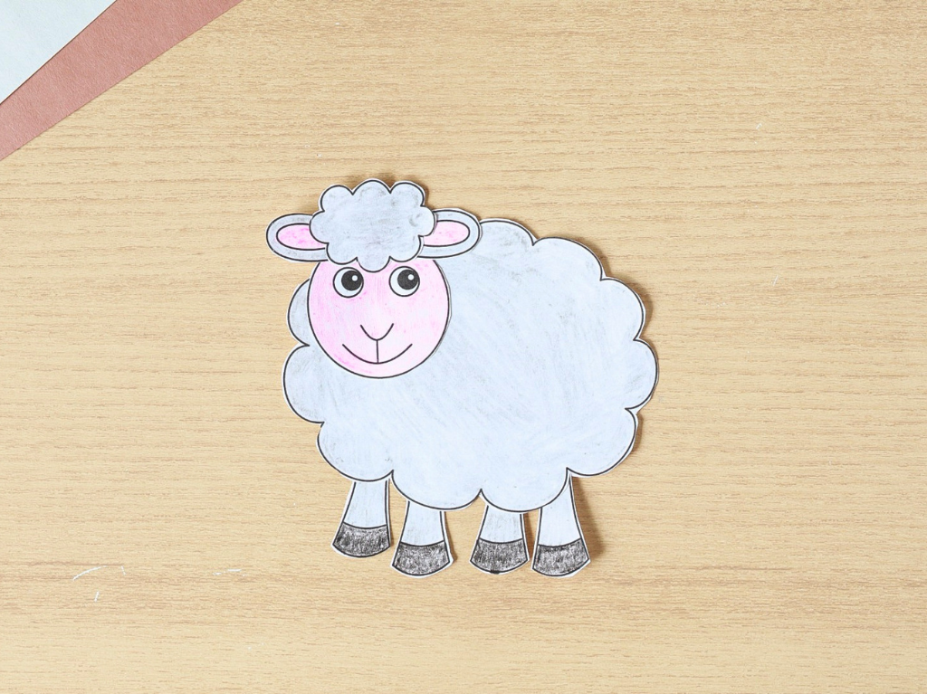 Printable Build a Sheep Craft