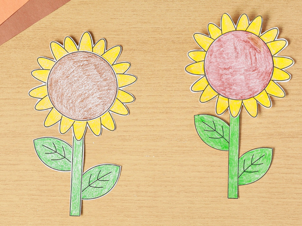 Printable Build a Sunflower Craft