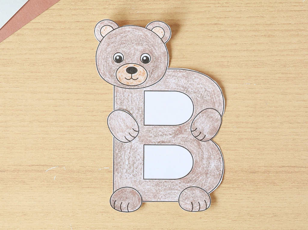 Printable Letter B Bear Craft