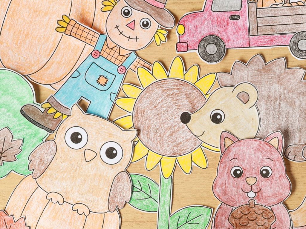 27 Fall Cut and Paste Crafts for Kids